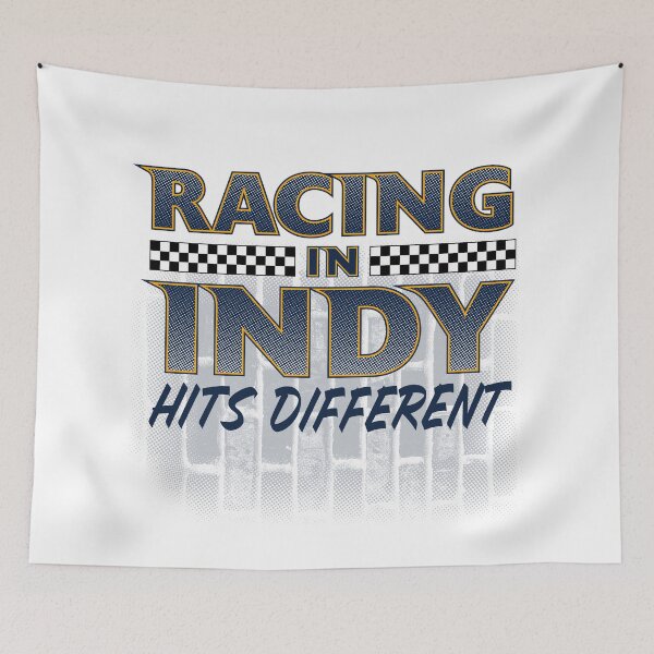 Item preview, Racing in Indy Hits Different (Navy & Gold) designed and sold by GX3-Creative.