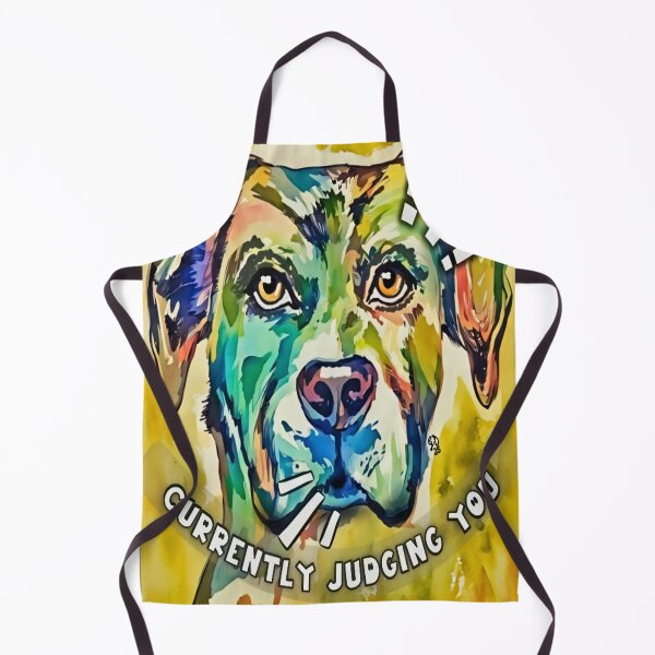 Item preview, Judgy Rainbow Dog Funny Art Print designed and sold by gleefulme.