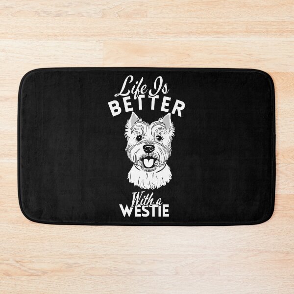 Item preview, Life Is Better With a West Highland White Terrier – Minimalist Cheerful and Bold Westie Design designed and sold by GoodyPaws.