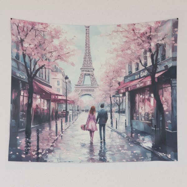 Item preview, Couple Walking In Paris in Spring designed and sold by Rtymer.