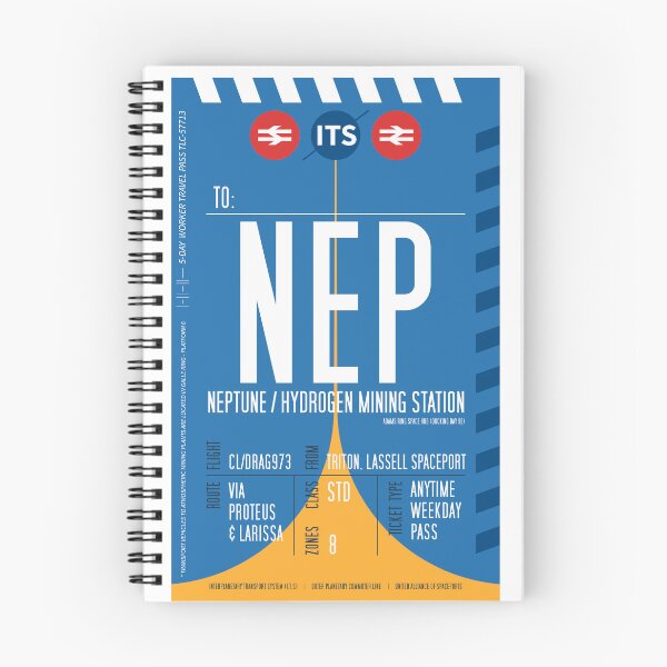 Item preview, Neptune Boarding Pass (Interplanetary Space Travel Ticket Collection) designed and sold by BGALAXY.