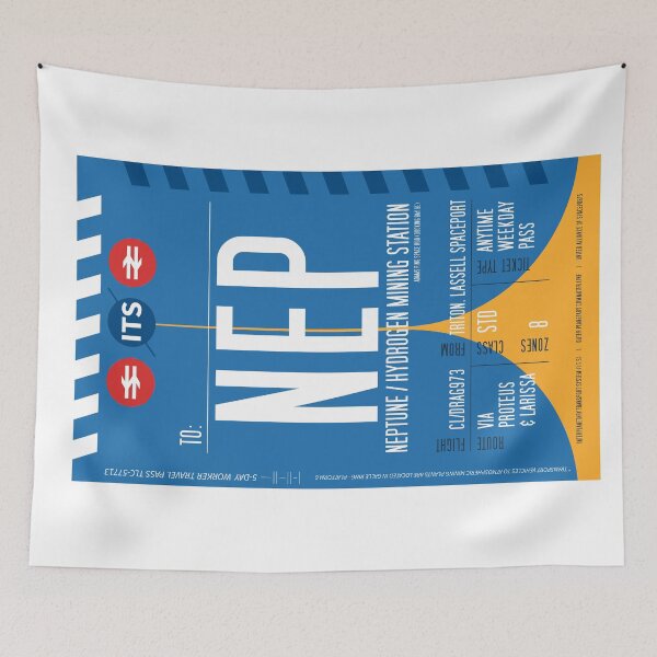 Item preview, Neptune Boarding Pass (Interplanetary Space Travel Ticket Collection) designed and sold by BGALAXY.