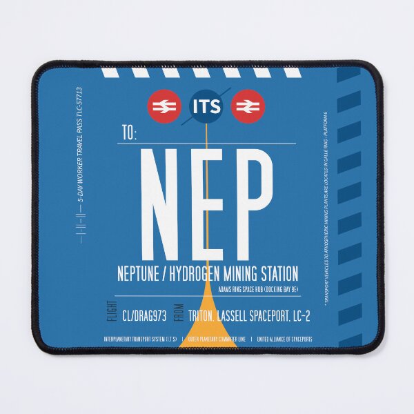Artikelvorschau, Neptune Boarding Pass (Interplanetary Space Travel Ticket Collection) entworfen und verkauft von BGALAXY.