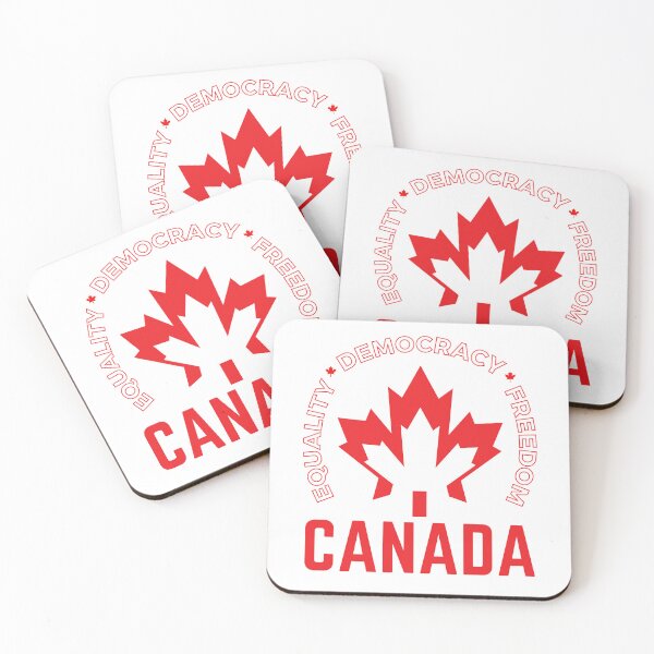 Item preview, Canada Day – Equality, Freedom & Democracy Maple Leaf Design designed and sold by Elin-Design.