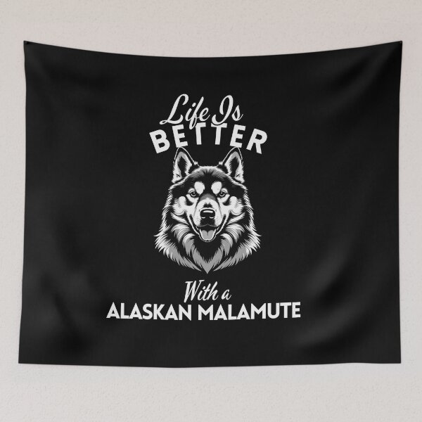 Item preview, Life Is Better With an Alaskan Malamute – Minimalist Strong and Loyal Arctic Dog Design designed and sold by GoodyPaws.