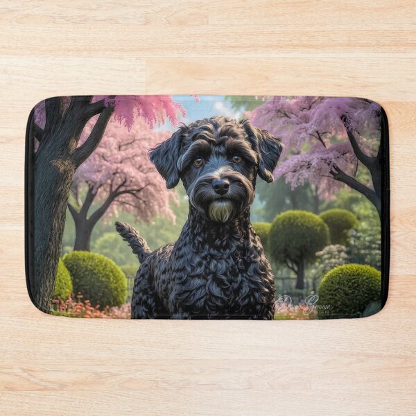 Item preview, Dahlia Black Schnoodle Dog Portrait Painting designed and sold by Heart and Soul Studio.