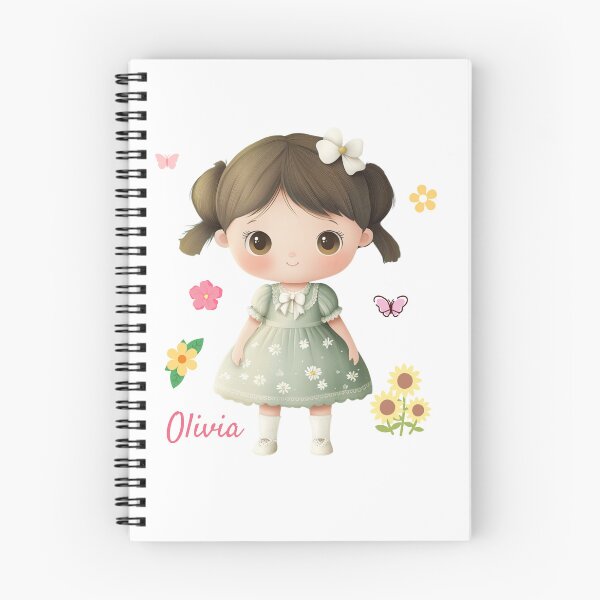 Item preview, Olivia Baby Girl Name – Cute Doll Illustration in Pastel Style designed and sold by daila70.