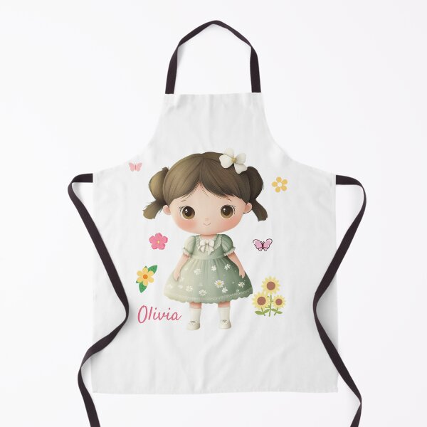 Item preview, Olivia Baby Girl Name – Cute Doll Illustration in Pastel Style designed and sold by daila70.