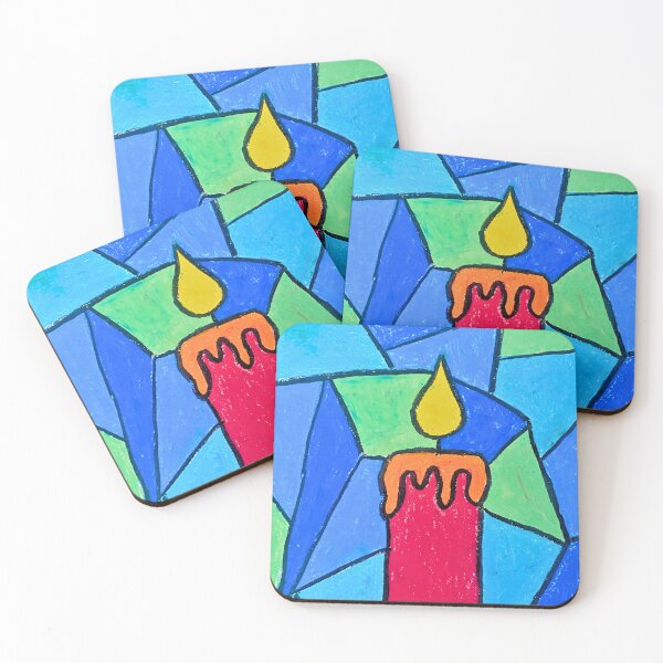 Item preview, Stained Glass Candle Artwork designed and sold by SashaSaidSo.