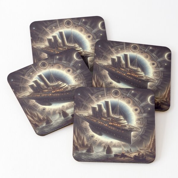 Item preview, black hole and mystic steamboat designed and sold by Dogandesighn.