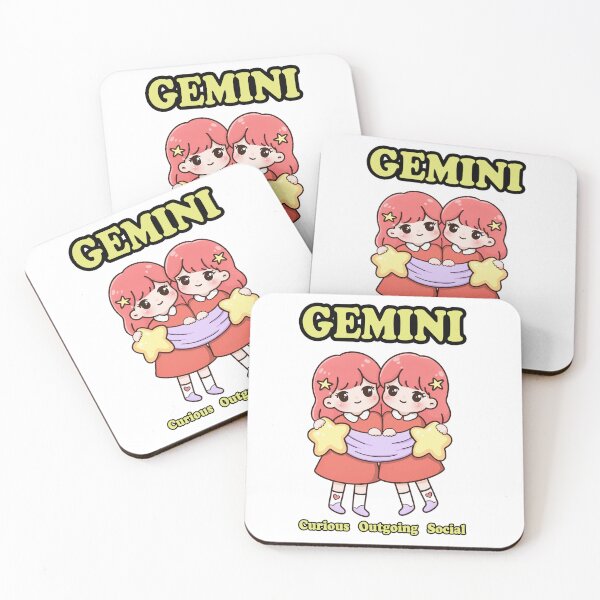 Item preview, Gemini Cute Zodiac Astrology Signs designed and sold by Professional Monster Ami.