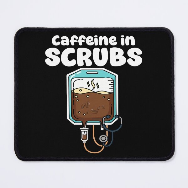Item preview, CAFFEINE IN SCRUBS - NURSE GIFT designed and sold by KEF Custom.
