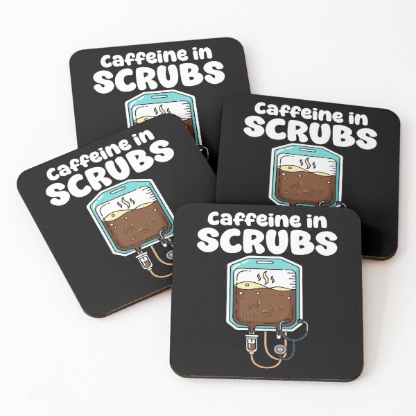 Item preview, CAFFEINE IN SCRUBS - NURSE GIFT designed and sold by KEF Custom.