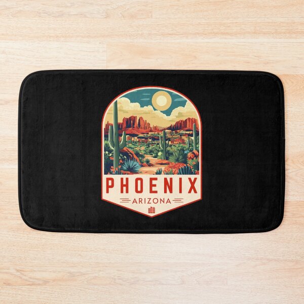 Item preview, Phoenix in Arizona, USA Vintage Travel Art Badge designed and sold by MaateoDesign.