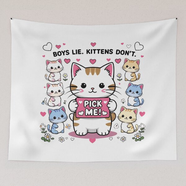 Item preview, Los niños mienten. Los gatitos no. designed and sold by Boy Bye Boutique.