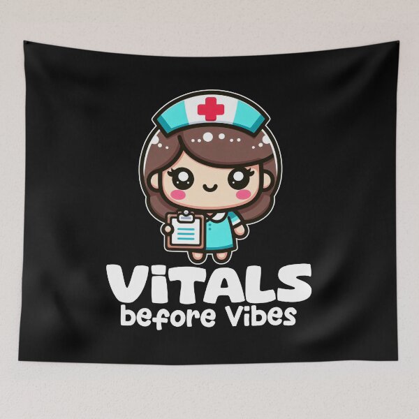 Item preview, VITALS BEFORE VIBES - NURSE GIFT designed and sold by KEF Custom.