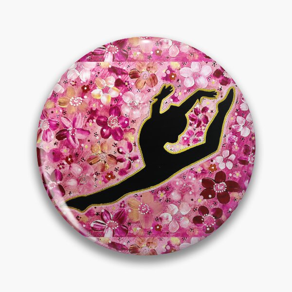 Item preview, Pink Floral Gymnast designed and sold by Oopsie.Daisies.