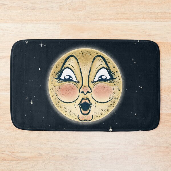 Item preview, La Lune Étonnée - Surprised Vintage Inspired Moon designed and sold by Art by Erika with a K.
