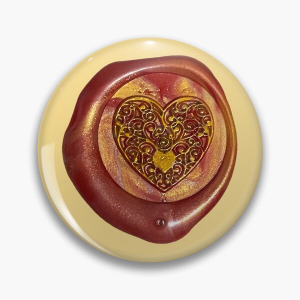Item preview, Wax Seal - Vined Heart, red/gold/gold designed and sold by Elinda96.