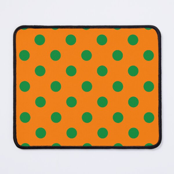 Item preview, Green On Orange Polka Dots Pattern Design designed and sold by PatternTitan.