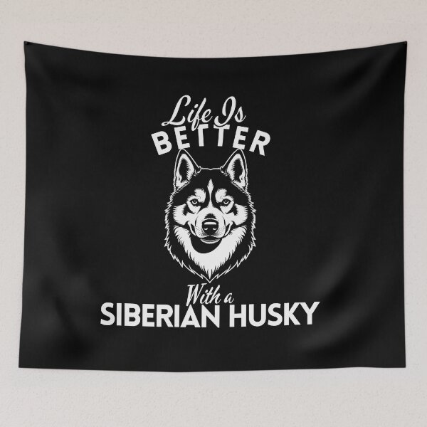 Item preview, Life Is Better With a Husky – Minimalist Energetic and Wild-Spirited Dog Design designed and sold by GoodyPaws.