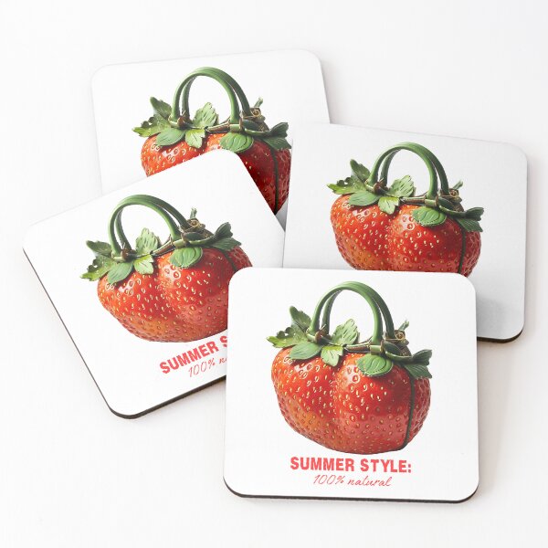 Item preview, Strawberry Handbag Design – Hyper-Realistic Fruit Purse with Leafy Strap | Surreal Fashion Accessory designed and sold by Yuli Club.