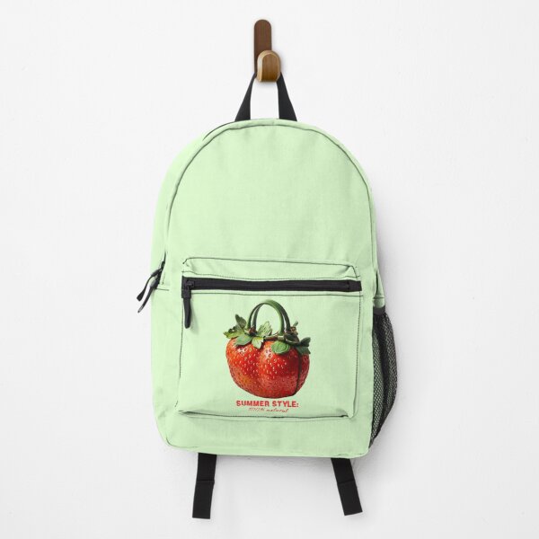 Item preview, Strawberry Handbag Design – Hyper-Realistic Fruit Purse with Leafy Strap | Surreal Fashion Accessory designed and sold by Yuli Club.