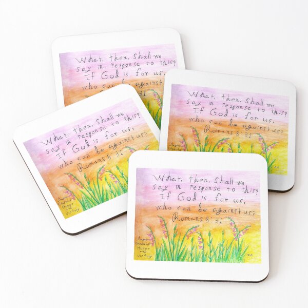 Item preview, Romans 8:31 with August birth flower designed and sold by J-Bird Creations.
