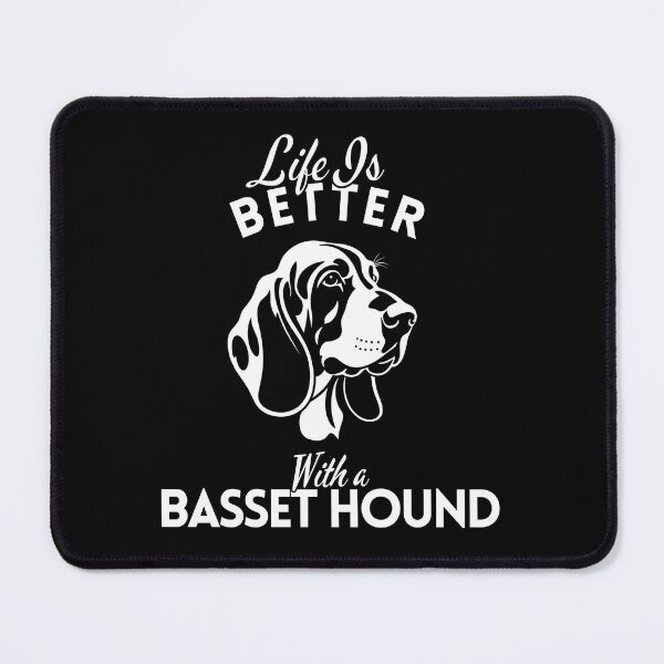 Item preview, Life Is Better With a Basset Hound – Minimalist Adorable and Relaxed Hound Dog Design designed and sold by GoodyPaws.