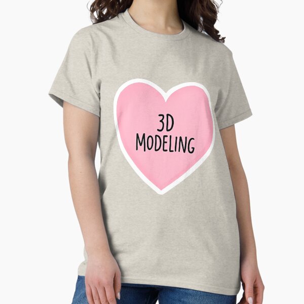 Item preview, I Heart 3D Modeling  designed and sold by CharmStudio.
