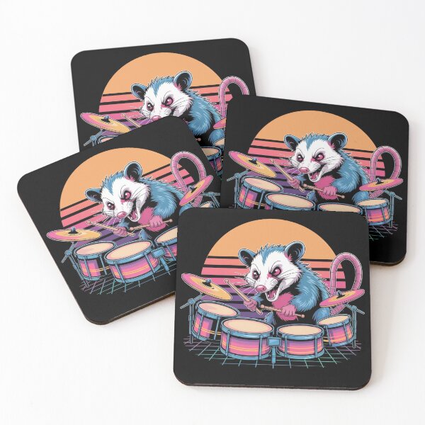 Item preview, Opossum Playing the Drums designed and sold by WikaKowalczyk.