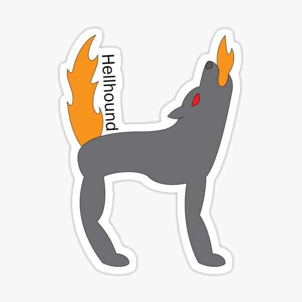 Item preview, Alphabet of Myths 8: Hellhound designed and sold by AlexMeansArt.