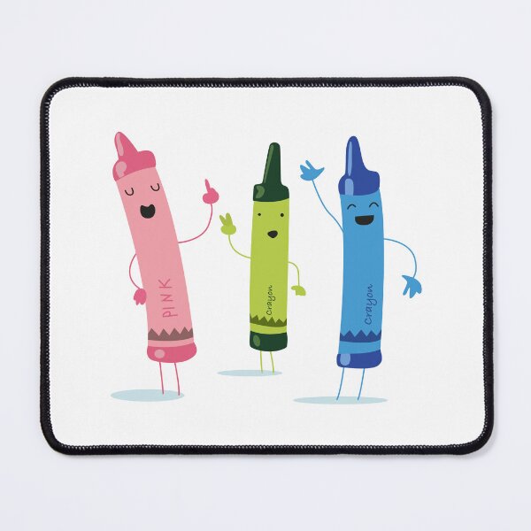 Item preview, Cute funny cartoon crayon characters designed and sold by Luamor.