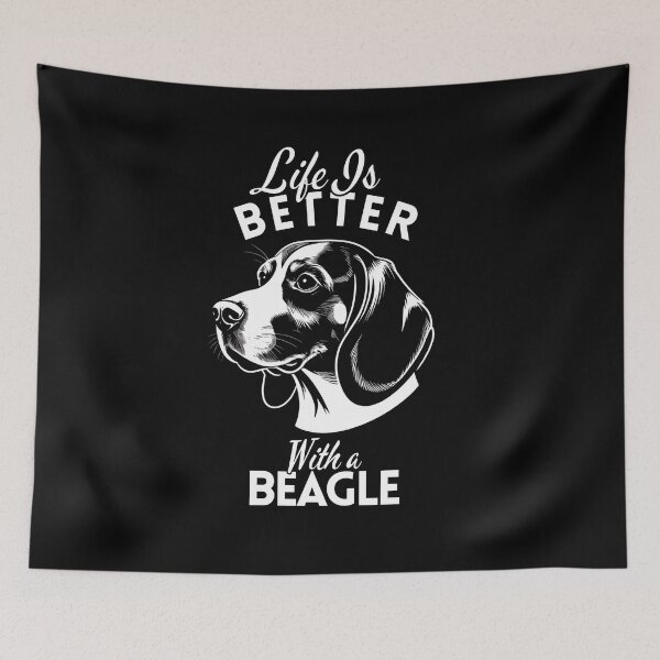 Item preview, Life Is Better With a Beagle – Minimalist Energetic and Friendly Hound Dog Design designed and sold by GoodyPaws.