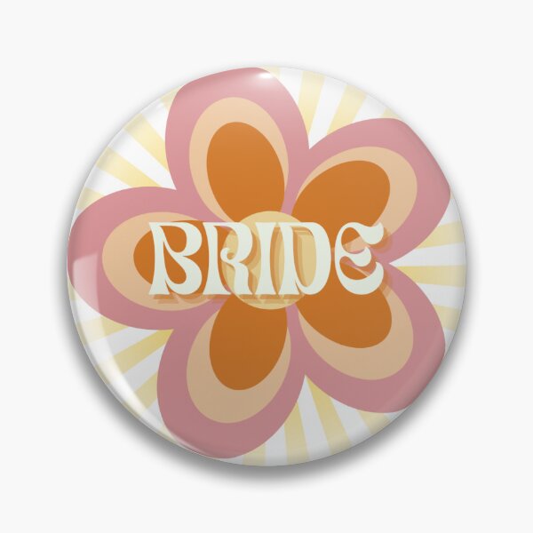 Item preview, Groovy Bride Sticker for Bachelorette designed and sold by LinesofLife.