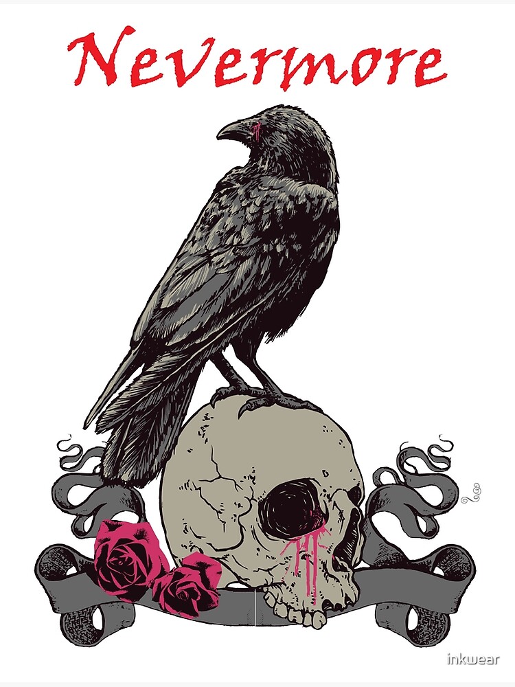 "Edgar Allan Poe Nevermore" Photographic Print by inkwear Redbubble