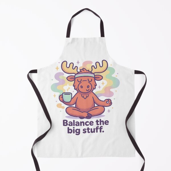 Item preview, Balance the Big Stuff – Moose Shirt, Vaporwave Calm Funny Cartoon designed and sold by LEO Vaporwave.