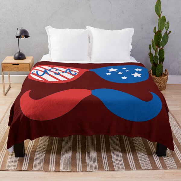 Item preview, USA American Flag Stars and Stripes Glasses and Mustache designed and sold by Forevermore.