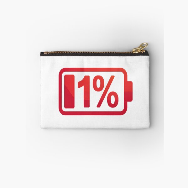 Item preview, Low Battery 1 Percent Warning Sticker designed and sold by stylishsketcher.