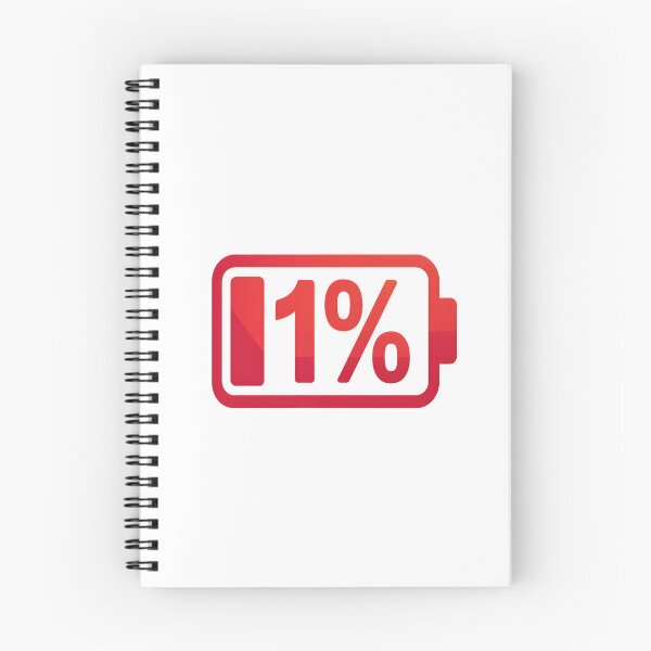 Item preview, Low Battery 1 Percent Warning Sticker designed and sold by stylishsketcher.