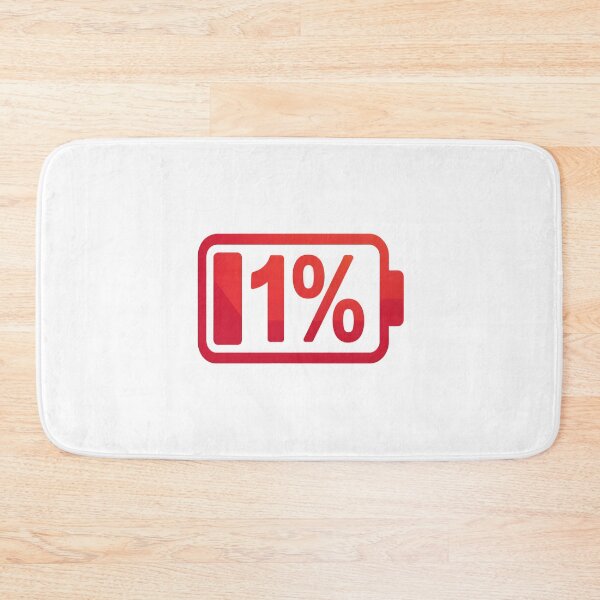 Item preview, Low Battery 1 Percent Warning Sticker designed and sold by stylishsketcher.