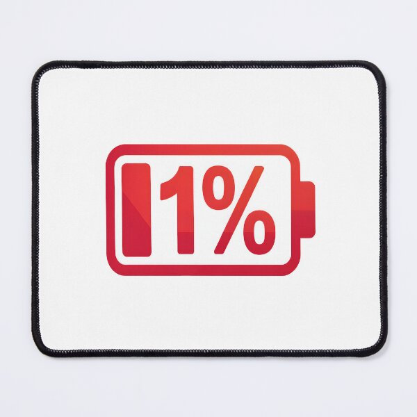 Item preview, Low Battery 1 Percent Warning Sticker designed and sold by stylishsketcher.