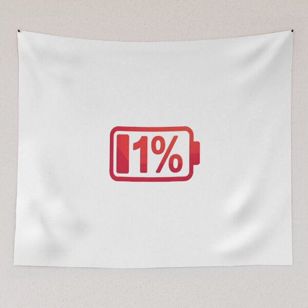 Item preview, Low Battery 1 Percent Warning Sticker designed and sold by stylishsketcher.