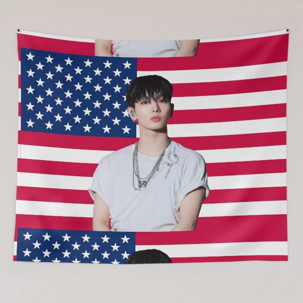 Item preview, Jaehyun US Flag Myung Jaehyun BOYNEXTDOOR designed and sold by Dev M.