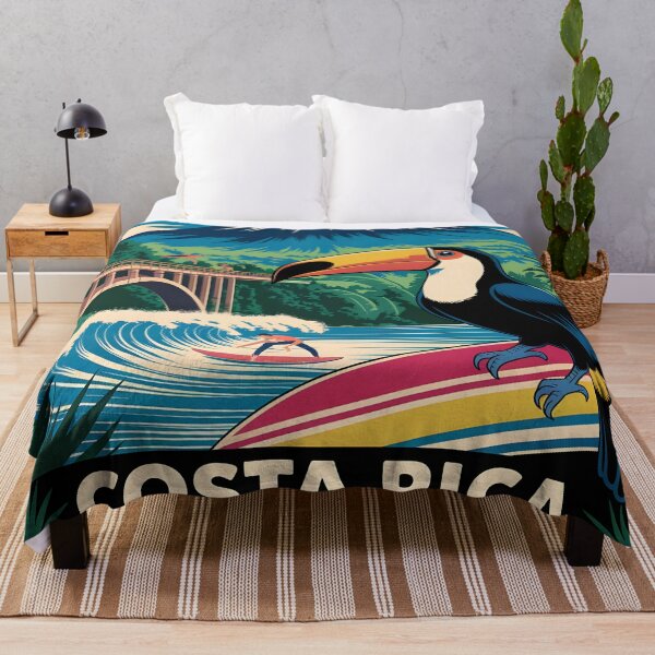 Item preview, Costa Rica: Vintage Volcanoes, Rainforest & Surf designed and sold by LSVart.