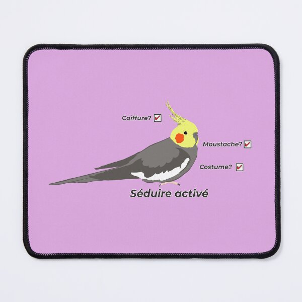 Item preview, Classic Cockatiel – French Checklist, Full Charisma designed and sold by Birbosaurus.