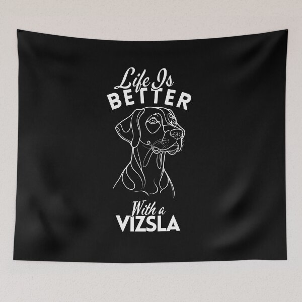 Item preview, Life Is Better With a Vizsla – Minimalist Elegant and Energetic Hunting Dog Design designed and sold by GoodyPaws.