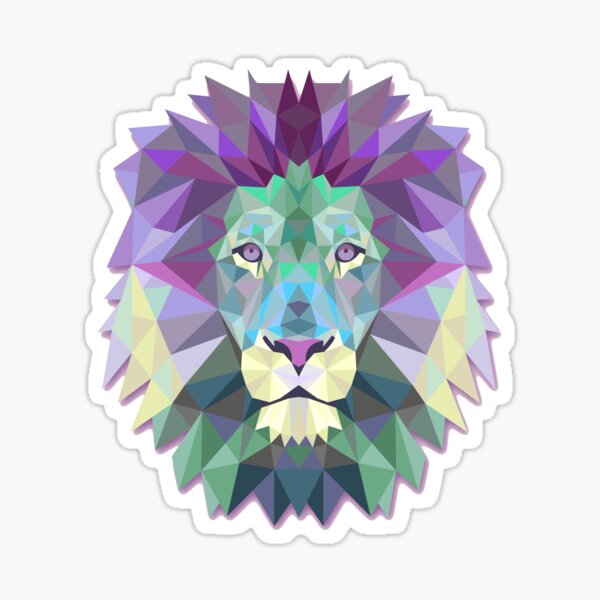 Item preview, Cool Colorful Lion designed and sold by Twosided.