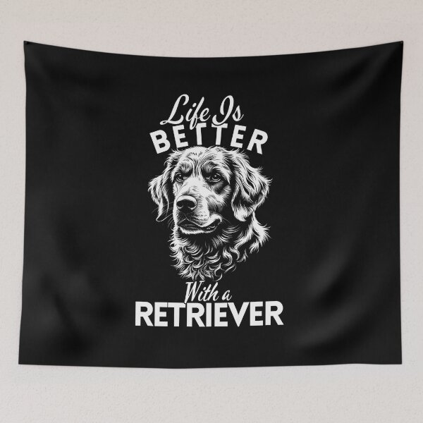 Item preview, Life Is Better With a Curly Coated Retriever – Minimalist Elegant and Energetic Retriever Design designed and sold by GoodyPaws.
