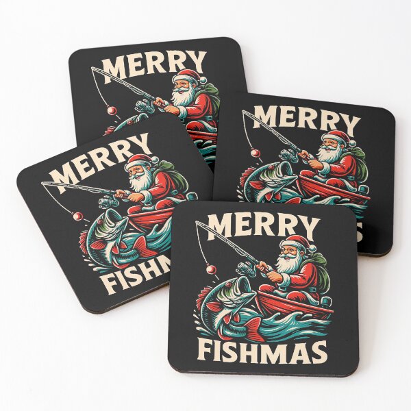 Item preview, Merry Fishmas – Funny Santa Fishing Holiday Design	 designed and sold by Victor Shadehorn.